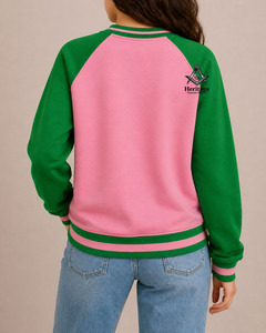Sweat-shirt d'hiver HMR Alpha Kappa personnalisé de haute qualité, brodé, pour sororités universitaires, vêtement décontracté long pour étudiants - Product Image 5