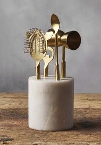 Cocktail shaker set <b>bar</b> <b>tool</b> set marble <b>bar</b> accessories luxury cocktail kit stainless steel <b>bar</b> ware bartender <b>tool</b> set marble - Product Image 5