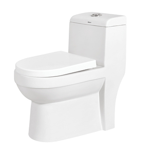 ผลิตในอินเดีย สุขภัณฑ์เซรามิกสีขาวคุณภาพสูงสำหรับห้องน้ำ แบบตั้งพื้น โถสุขภัณฑ์แบบชิ้นเดียว - Product Image 1