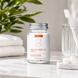 [FROM OREUM] Dentifrice solide pour la nuit, saveur mandarine de Jeju, 60 comprimés, pour les voyages et les articles de toilette personnels - Product Image 5