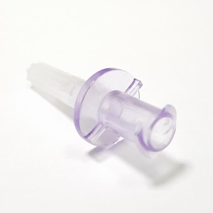 14B002 Chi Feng transparente púrpura transferencia PIN Spike 12mm sin ventilación hembra señuelo bloqueo médico policarbonato Luer conector ISO - Product Image 2