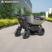 Meistverkaufter Rhinoceros KS450E Akku-Mini-Dumper 450kg Traglast 800W Motor 0-2CBM Kapazität Geländegängiger Hof-Nutzfahrzeug