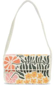 Mini sac à fleurs perlé avec bandoulière, style bohème, accessoire d'été - Product Image 1