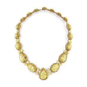 Luxury Yellow Gold <b>Choker</b> Necklace With Pear Cut Diamond Inlay Women's Party Jewelry - Product Image 1