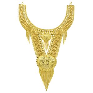 Wholesale 14K18K24K Micron <b>Gold</b> Dubai Style Traditional Design Jewelry <b>Set</b> Turkish Bridal Long Necklaces <b>Set</b> Fashion Jewelry <b>Set</b> - Product Image 5