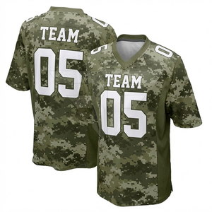 Maillot de football américain respirant de haute qualité imprimé par transfert thermique, grande taille, 100 % polyester, anti-humidité - Product Image 6