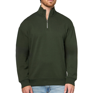 Sudadera Casual para Hombre con Cierre de Cremallera, 100% Algodón, Alta Calidad, para Uso Diario, con Cuello, Color Sólido, Proveedor de Sudaderas - Product Image 5