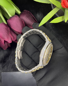 Luxury Square Quartz 20mm Leather Strap <b>Skeleton</b> Moissanite <b>Watch</b> | Fashion Iced Out Presidential | Wholesale Diamond Tester - Product Image 6