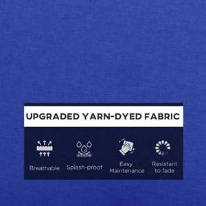 Outsunny blu Navy 4 pezzi cuscino per schienale della sedia da giardino Set di cuscini di ricambio del sedile - Product Image 6