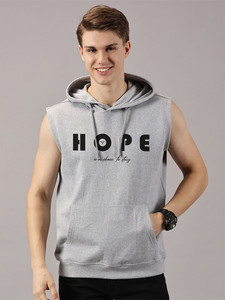 Haut à capuche sans manches personnalisé pour homme, 100 % polyester, imprimé par sublimation, style décontracté, débardeur à capuche, vêtement personnalisé - Product Image 3