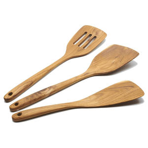 Ustensiles de cuisine en bois tendance pour la préparation des repas, spatules en bois multi-usages, accessoires de cuisine - Product Image 3