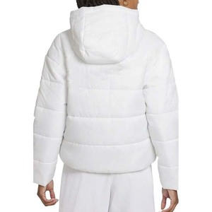 <b>Women's</b> <b>White</b> Hooded Puffer <b>Jacket</b> Quilted Zip Up Winter Coat High Street Style Cheap Price Low MOQ <b>Women</b> <b>Jackets</b> - Product Image 2