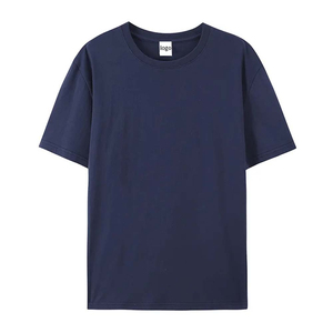 T-shirts à col rond à manches courtes de qualité supérieure, confortables, 100% coton, couleur unie, coupe décontractée, service OEM/ODM - Product Image 2