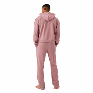 Conjunto Deportivo con Capucha para Hombre, Corte Holgado, Color Sólido, con Bolsillos Laterales, Transpirable, Estilo Casual para Otoño - Product Image 2