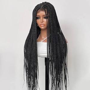 Premium Pre <b>Braided</b> <b>Wigs</b> for Women Designed Elegant <b>Braided</b> Hairstyles Brazilian Remy Hair Machine Double Weft Soft Lightweight - Product Image 2