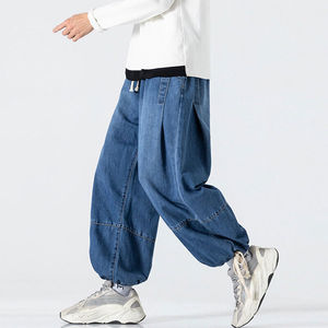 Jean baggy noir pour homme, coupe ample, délavé, design original, nouvelle collection, pour grands garçons - Product Image 3