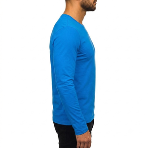 Custom 180gsm Heavyweight 100% Cotton Knitted Solid Casual Blank Regular Fit Fashion Drop Shoulder <b>Men's</b> T-Shirt Quick Dry - Product Image 4