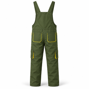 Overol de Mecánico para Hombre, de Algodón, con Bordado Personalizado, Color Personalizado, Múltiples Bolsillos, Tirantes Ajustables, Ropa de Trabajo Automotriz - Product Image 3
