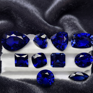 Saphir Padparadscha bleu rond de 5 mm à 20 mm, prix d'usine, pierres précieuses en vrac, pierres colorées taillées en laboratoire, vente en gros, fabricants - Product Image 3