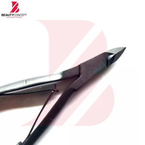 Coupe-cuticules de qualité supérieure, design premium, double ressort, couleur noir mat, usage professionnel, coupe-ongles. - Product Image 4