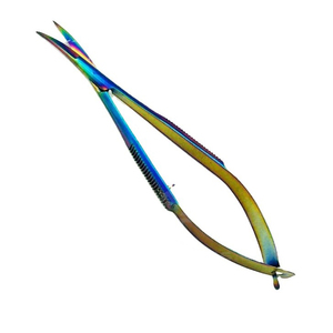 Curved Micro Spring <b>Scissors</b> <b>for</b> Cuticles Premium <b>Nail</b> Art Detailing Shears Easy Spring Action Pedicure & Manicure Tool - Product Image 5
