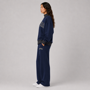 Conjunto Deportivo Casual de Dos Piezas para Mujer, Sostenible, Otoño Invierno, 100% Algodón, Lona Sólida, Transpirable y Ecológico - Product Image 2