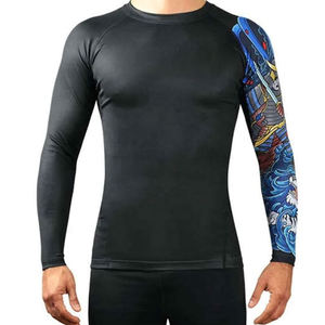 Custom Sublimated Breathable UPF50+ Rash Guard Jiu Jitsu BJJ <b>Compression</b> <b>Shirt</b> MMA <b>Men</b> Short Sleeves - Product Image 2