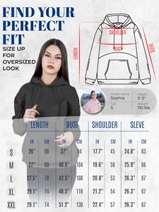 Custom <b>Women</b> Pullover <b>Hoodie</b> with Printed Logo <b>Long</b> Sleeves and Kangaroo Pocket <b>for</b> Casual Streetwear Private Label Collections - Product Image 6