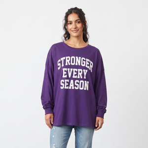 T-shirts imprimés amples et décontractés pour femmes, 100% coton lourd 300 GSM, col rond, streetwear d'été, tee-shirt imprimé oversize - Product Image 6