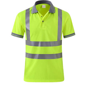 เสื้อยืดกีฬาผู้ชาย Econex สีน้ำเงินสะท้อนแสง ป้องกันรอยยับ แห้งเร็ว เสื้อทำงานแบบมองเห็นได้ชัดเจน ผลิตจากโพลีเอสเตอร์ - Product Image 1