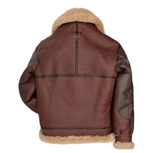 Chaqueta de bombardero B-3 de Pearl Harbor de 1941 |   Chaqueta de aviador de piel de oveja vintage |   Chaqueta de Vuelo para Invierno Cálida - Product Image 3