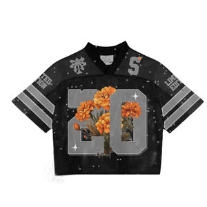 Maillots de football personnalisés avec logo par sublimation, maillots de football américain respirants en mesh pour hommes et femmes 2025 - Product Image 3