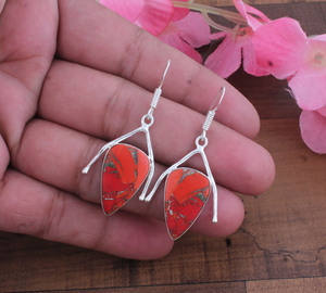 Wholesale Vintage Natural Blue Lace Agate Gold Plated 925 <b>Sterling</b> <b>Silver</b> Water Drop Earrings High Quality Engagement Wedding - Product Image 3
