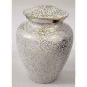Urnas de Cremación de Metal con Acabado de Esmalte Blanco, Tamaño Adulto, Pedido al por Mayor, Fabricante de Artículos Funerarios - Product Image 4