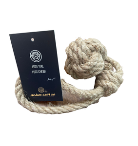 Hoang Linh SG + 84 797 298 415ทนทานของ Sara ของเล่นฝึกสุขภาพฟันทำด้วยมือเชือกป่านบอลของเล่นสัตว์เลี้ยงจากเวียดนาม - Product Image 3