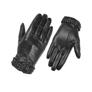 Gants en cuir marron haute couture pour hommes et femmes, personnalisables, style uni, gants d'hiver pour robe, fonction écran tactile pour le cyclisme - Product Image 2
