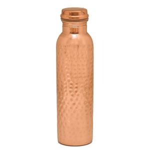 Signature Matte <b>Copper</b> Water <b>Bottle</b> Contemporary Designer <b>Drinking</b> <b>Bottle</b> for Home Office Gym Travel and Gifting Use - Product Image 5