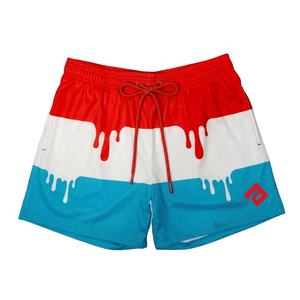 Shorts de basketball pour hommes, taille haute, entrejambe 5 pouces, en maille/polyester, taille élastique, séchage rapide, respirant, extensible, athlétique, tendance - Product Image 1