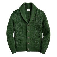 Oferta Caliente: Suéter de Invierno para Bebés, de Algodón/Acrílico Grueso, Antiarrugas, Transpirable, con Cuello Tipo Chal, Ecológico, de Manga Larga y Bordado para Niños