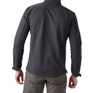 <b>Men's</b> Customizable Winter Softshell <b>Jacket</b> Breathable Polar Wool Stand Collar Denim Zipper Closure Waterproof Reflective 2026 - Product Image 4
