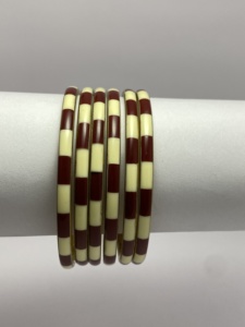 Best Selling Fashion Jewelry From India Gold and Silver Plated Brass Bangles Set with <b>Resin</b> Inlay Work for Gift and Party - Product Image 2