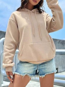 Sweat à capuche oversize en polaire épaisse à manches longues pour femme avec logo frontal, idéal pour les sports d'hiver – Exportation du Bangladesh - Product Image 2