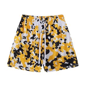 Shorts en mesh pour homme, légers, respirants, taille élastique, décontractés, pour la gym, l'entraînement, avec poches, vêtements de sport, shorts de sport, shorts athlétiques - Product Image 1