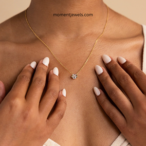 Collar de Plata de Ley S925 con Zirconia Hexagonal, Cadena con Colgante Chapado en Oro, Joyería para Mujer de Uso Diario - Product Image 5