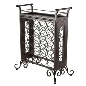 Porta Botellas de Vino Tradicional de Aluminio con Ruedas y Marco Metálico, Diseño Rústico, Impermeable, Capacidad de 5L, para Fiestas - Product Image 2