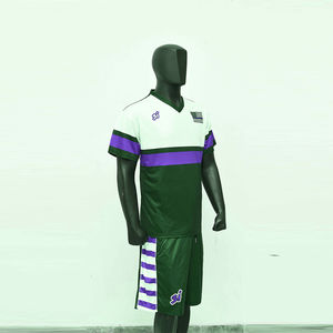 Conjunto de Camiseta de Manga Corta con Cuello en V y Pantalones Cortos Holgados para Hombre, Transpirable y Antiarrugas, de Poliéster/Algodón, Ropa Casual 2026 - Product Image 4