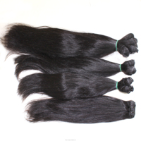 Cheveux vierges vietnamiens bruts en lots, provenant d'un seul donneur, super double drawn, non traités, double trame machine, faible chute, personnalisables