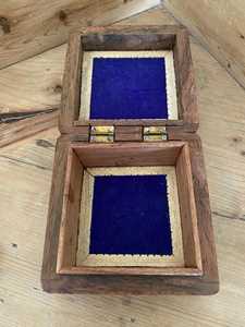 Budget Friendly Handmade Wooden <b>Treasure</b> <b>Box</b> for Jewelry, Rings, Earrings, Necklaces and Small Personal Items - Product Image 3