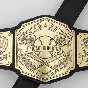 Cinturón de Campeonato de Béisbol Personalizado, Cinturón de Título para Adultos, Cinturón de Campeonato de Lucha Libre Profesional, el Mejor Cinturón de Campeonato - Product Image 1
