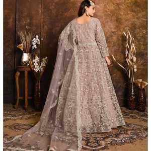 Robe de mariée de créateur, robe de soirée avec bas et dupatta - Product Image 6